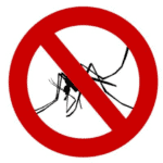Was hilft gegen Mückenstiche durchgestrichene Mücke